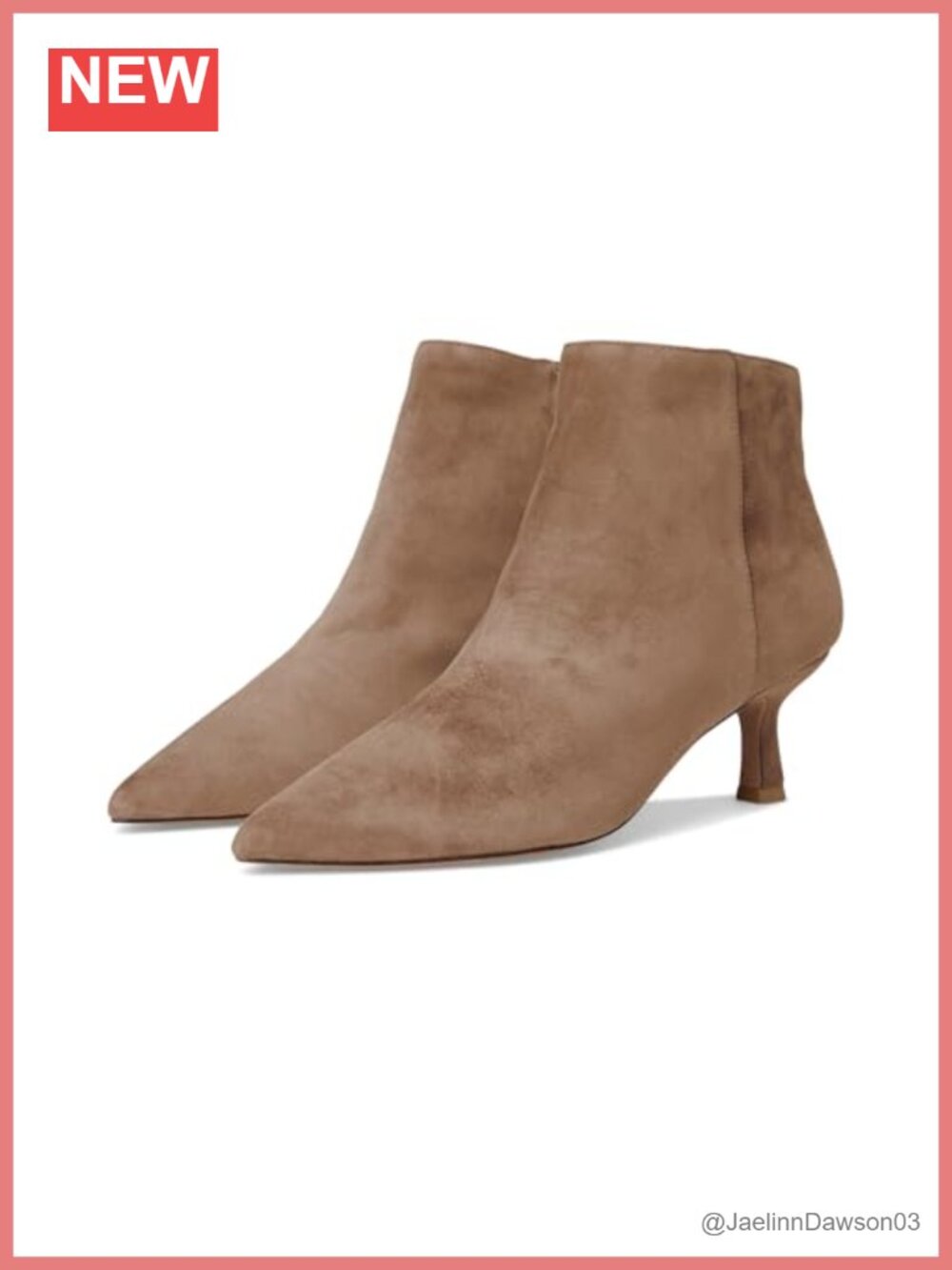 Pelle Moda Kiesa Pointed Toe Stiletto Ankle Bootie Suede Zip